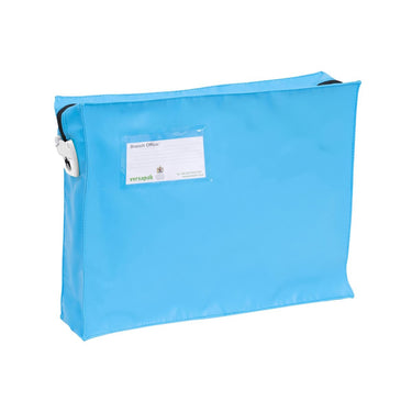 Mail Bag with Gusset ZG2 Light Blue T2 Front